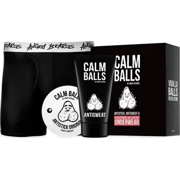 Kosmetická sada Angry Beards Antistick na intimní partie 100 ml + Antisweat deodorant na intimní partie 150 ml + trenky dárková sada
