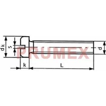 Šroub Šroub nízká válc.hl. - drážka DIN 85 M4x30 nerez A2