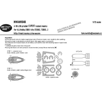 Plastikový model New Ware 1/72 Mask A-1H/J Skyraider EXPERT (H.2000)