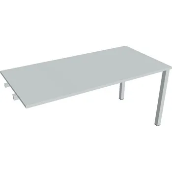 Kancelářský vozík HOBIS přídavný jednací stůl rovný - UJ 1600 R, šedá + doprava zdarma