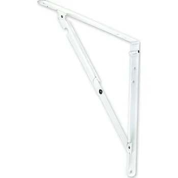 Nábytkové kování WALTECO Sklopná konzole ROBUSTA 400mm, bílá