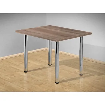 Jídelní stůl Nabytekmorava Jídelní stůl 100x80 cm s kovovými nohami barva lamina: Dub sonoma tmavý