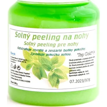 Kosmetika na nohy Chemek Top Gold solný peeling na nohy 550g