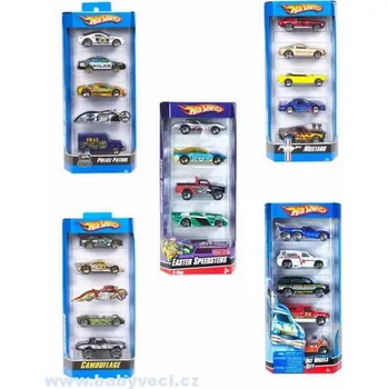 Hot wheels sada 5 autíček