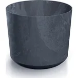 PROSPERPLAST Květináč TUBO BETON EFFECT 19,9cm antracit