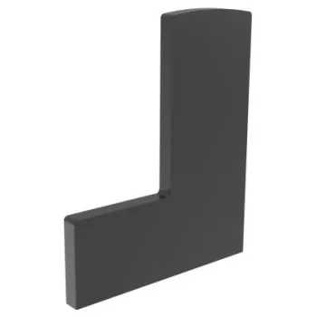 Zábradlí Hahn Steel Záslepka pravá (vrchní rohové kotvení) ECO, Elox-černá