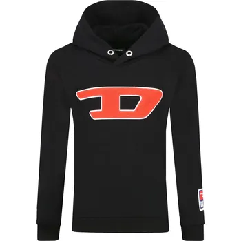 Pánská mikina Diesel Mikina SDIVISION-D | Barva:černý | Velikost:132