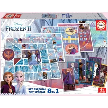 Desková hra Sada společenských her 8v1 ledové království frozen > varianta frozen