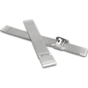 Řemínek na hodinky Stříbrný kovový tah MESH Band Silver MPSNS14 Šířka řemínku: 16mm