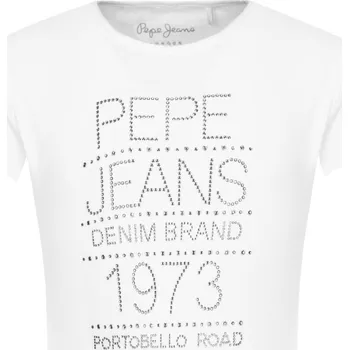 Pánské oblečení Pepe Jeans London Tričko Jodie | Barva:bílý | Velikost:104