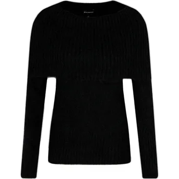 Dámský svetr Emporio Armani Mohérový svetr Černá 34