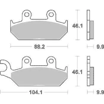 Brzda pro motocykl Brzdové destičky DP Brakes přední YAMAHA XT 600 K (91-94) rok 91
