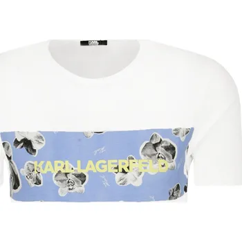 Pánské tričko Karl Lagerfeld Tričko Orchid | Barva:bílý | Velikost:S