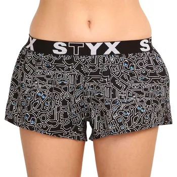 Dámské trenýrky Dámské trenky Styx art sportovní guma doodle (T1256) S Možnost vrácení zboží ZDARMA do 120 dnů!