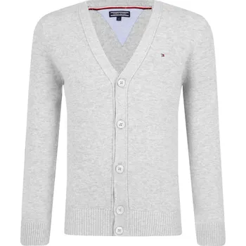 Dámské oblečení Tommy Hilfiger Kardigan BASIC | Barva:popelavě šedý | Velikost:116