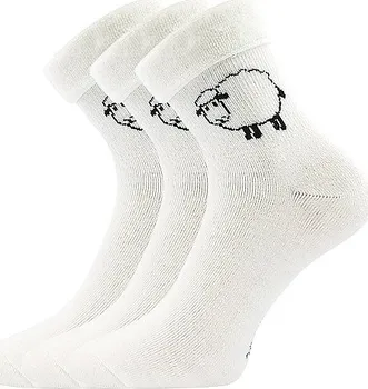 Dámské ponožky BOMA Ovečkana 3 páry smetanové
