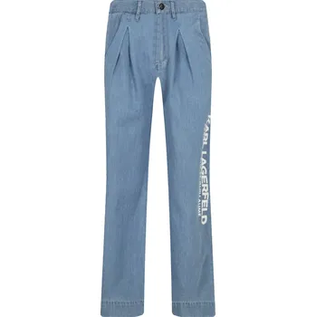 Dámské kalhoty Karl Lagerfeld Kalhoty | Barva:světlo modrá | Velikost:126