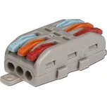 svorka kabelová páčková, 3-3, červená, oranžová, modrá ML-112.218.72.0