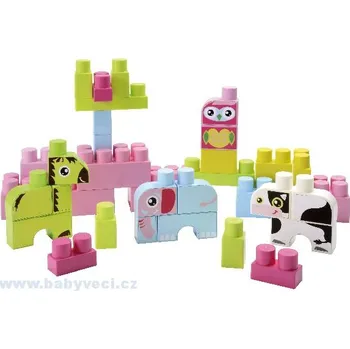 ostatní stavebnice Dětská stavebnice Maxi Abrick Zvířátka Écoiffier růžová dóza > varianta růžová doza zvířátka