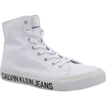 Pánské pantofle CALVIN KLEIN JEANS Plátěné tenisky DEFOREST | Barva:bílý | Velikost:40