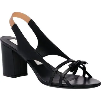 Dámské holínky N21 Kůžoné sandály na klínku | Barva:černý | Velikost:36