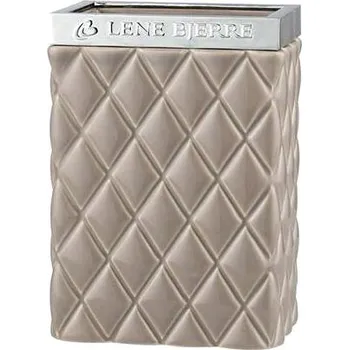 Sada koupelnových doplňků Lene Bjerre Portia, světle hnědá - stříbrná