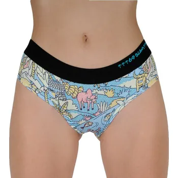 Kalhotky Dámské kalhotky 69SLAM boxer mozaik field (GYXMOF-PO) S GYXMOF-PO Možnost vrácení zboží ZDARMA do 120 dnů!