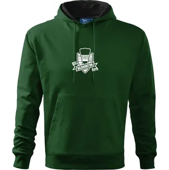 Pánská mikina Best badminton player - Mikina pánská Cape s kapucí - 5XL ( Lahvově zelená )