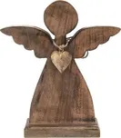 Orion Anděl z mangového dřeva s kovovým…