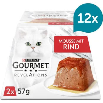 GOURMET Revelations pěna v omáčce, s hovězím masem 12× 2× 57 g