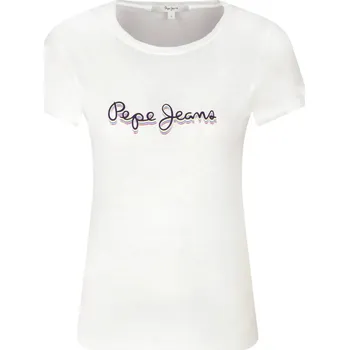 Dámské tričko Pepe Jeans London Tričko DAISY | Barva:bílý | Velikost:XS