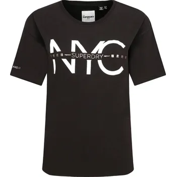 Oblečení a móda Superdry Tričko PORTLAND | Barva:černý | Velikost:XS