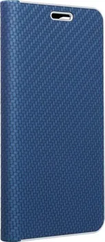 Pouzdro na mobilní telefon Forcell Luna Book Carbon pro Xiaomi Redmi 9C/9C NFC modré