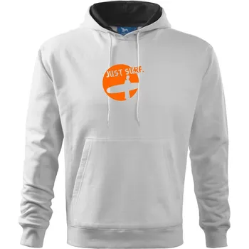 Pánská mikina Just Surf - Mikina pánská Cape s kapucí - 5XL ( Bílá )