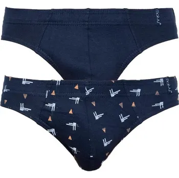 Sada pánského spodního prádla 2PACK Pánské slipy Molvy modré (KP-072-SBU) L KP-072-SBU Možnost vrácení zboží ZDARMA do 120 dnů!