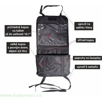 Cestovní taška Organizér na přední sedadlo TABLET