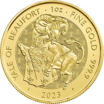 The Royal Mint Zlatá mince The Royal Tudor Beasts Yale of Beaufort 1 oz 2023 31,1 g