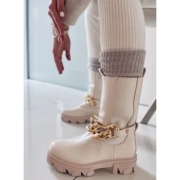 Dámská zimní obuv Dámské kotníkové boty 1987-H22 - GIVANA světle béžová 37