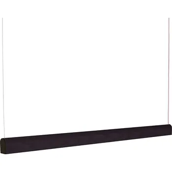 Tunto Lineární závěsné svítidlo ze dřeva Curve Délka: 1340 mm, Dekor: Černá / Černá, Teplota chromatičnosti / Stmívání: 4000 Kelvinů / Stmívatelné DALI 1927-40DA