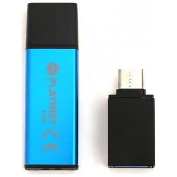 USB flash disk USB Flash disk Platinet PMFEC16BL X-DEPO adapt.USB-C - 16 GB modrá