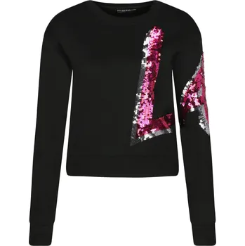 Dámský svetr GUESS JEANS Mikina JENNY | Barva:černý | Velikost:XS