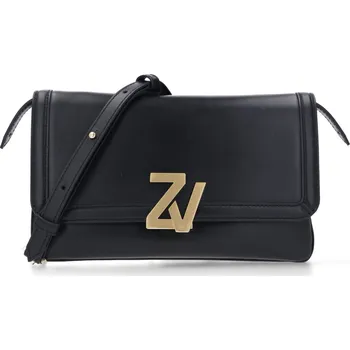 Kabelka Zadig&Voltaire Kůžoná crossbody kabelka/psaníčko | Barva:černý | Velikost:OS