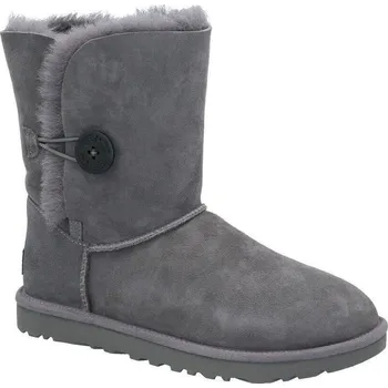 Dívčí sněhule UGG Kůžoné sněhule W Bailey Button II | Barva:šedý | Velikost:36