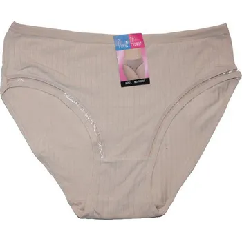 Kalhotky do pasu dámské jednobarevné krémové 60087