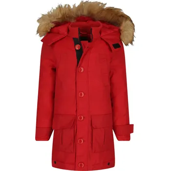 Guess Péřová bunda | Barva:červený | Velikost:128