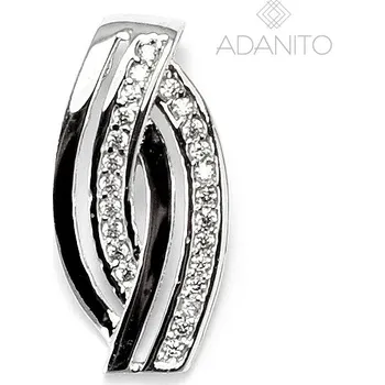 Přívěsek Zlatý přívěsek se zirkony z bílého zlata