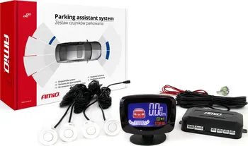 Parkovací asistent AMiO LED-GRAF 4 senzory bílé