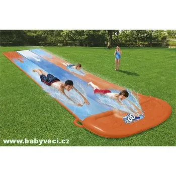 Bazén Dvojitá vodní skluzavka trojitá dráha 4,88m > varianta trojdráha