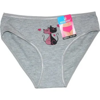 Dámské kalhoty Dámské kalhotky do boků DVĚ KOČIČKY šedé 6616