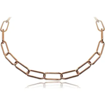 Souprava šperků MINET Pozlacený stříbrný náhrdelník v italském stylu - Ag 925/1000 - 10,5g